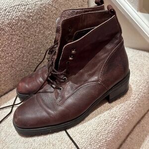 Classic Brown Leather Ankle Booties